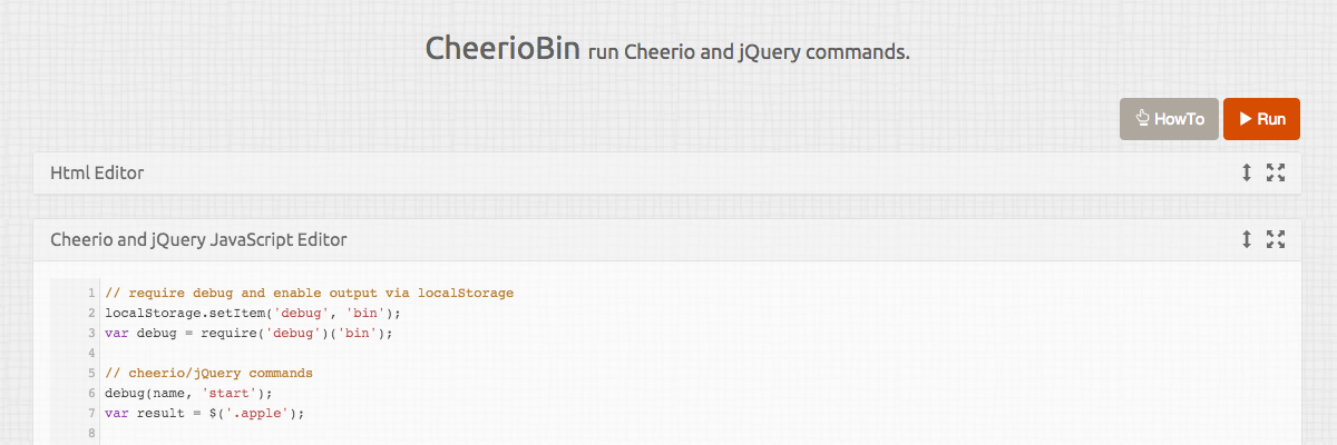 CheerioBin Screenshot